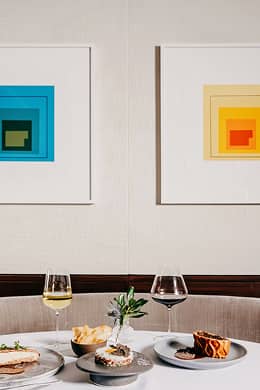 wine on table in restaurant