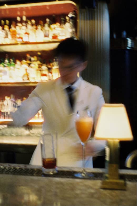 bartender making drink